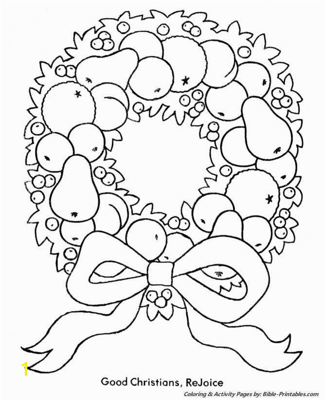 Wreath Coloring Page Related Post