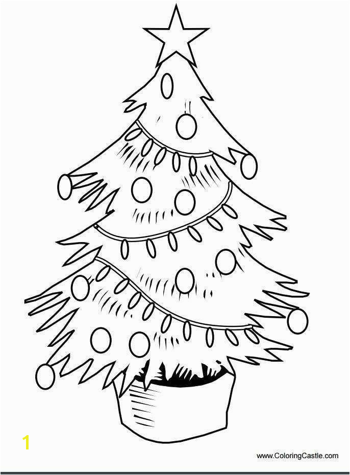 Christmas Tree Coloring Page Printable Printable Christmas Tree Coloring Pages New Christmas Tree Cut Out