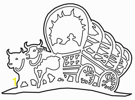 Pioneer Covered Wagon Clipart 37