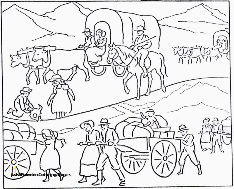 0d Fun Time Wild West Coloring Pages Covered Wagon Coloring Sheet 25 Lds Pioneer Coloring Pages