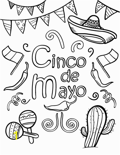 Printable Cinco de Mayo coloring page Free PDF at coloringcafe