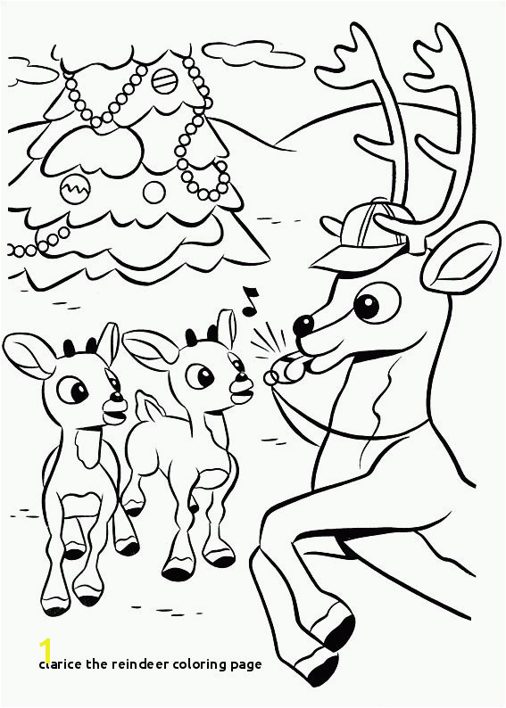 14 Luxury Clarice the Reindeer Coloring Page