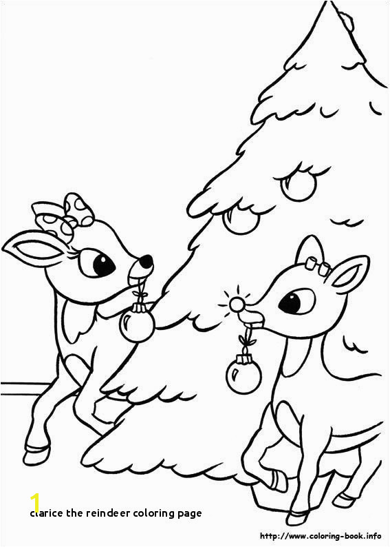 Clarice the Reindeer Coloring Page Rudolph the Red Nosed Reindeer Coloring Pages Rudolph the Red Nosed