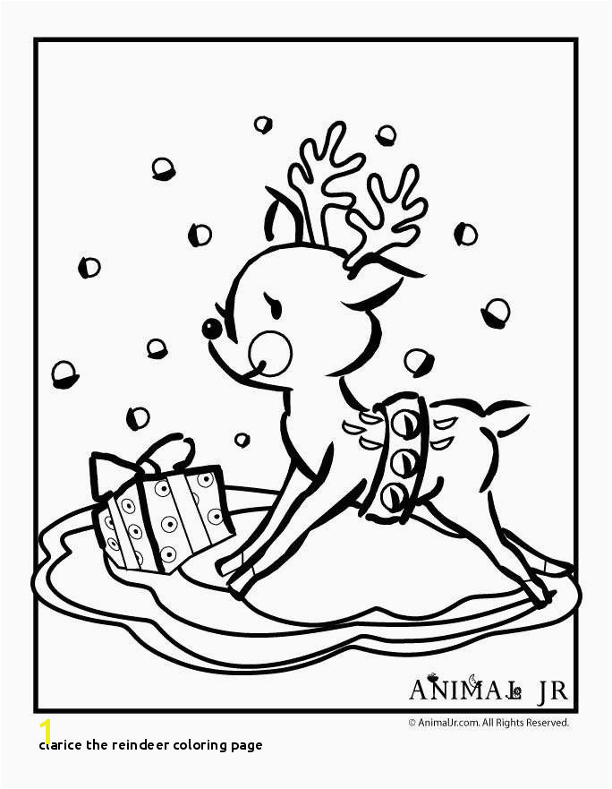 Clarice the Reindeer Coloring Page 21 Clarice the Reindeer Coloring Page