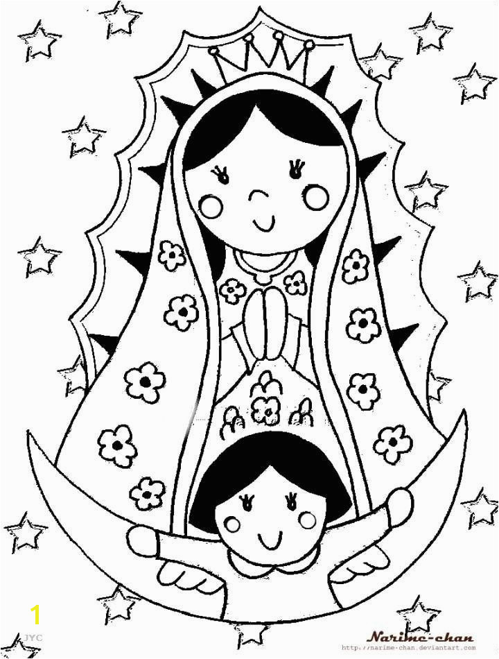 La Virgen De Guadalupe Coloring Pages