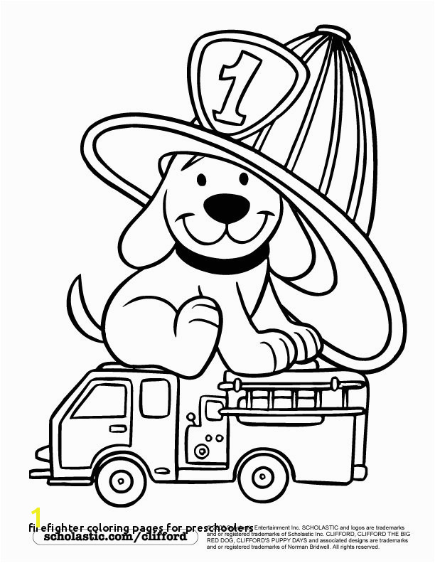 Firedog Clifford Coloring Page children s stuff