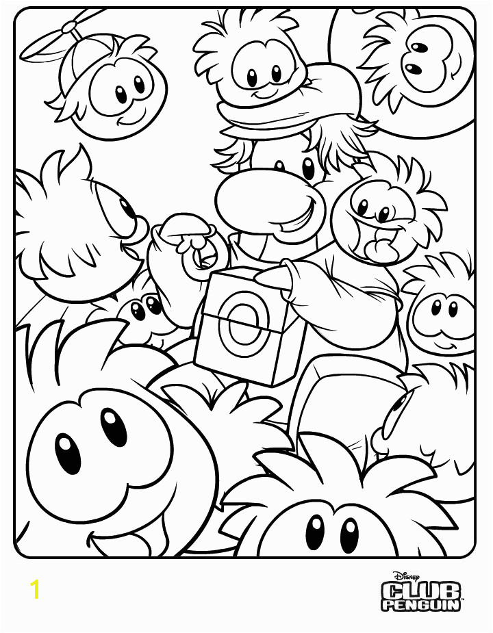 Club Penguin Coloring Pages Puffles Free Printable Coloring