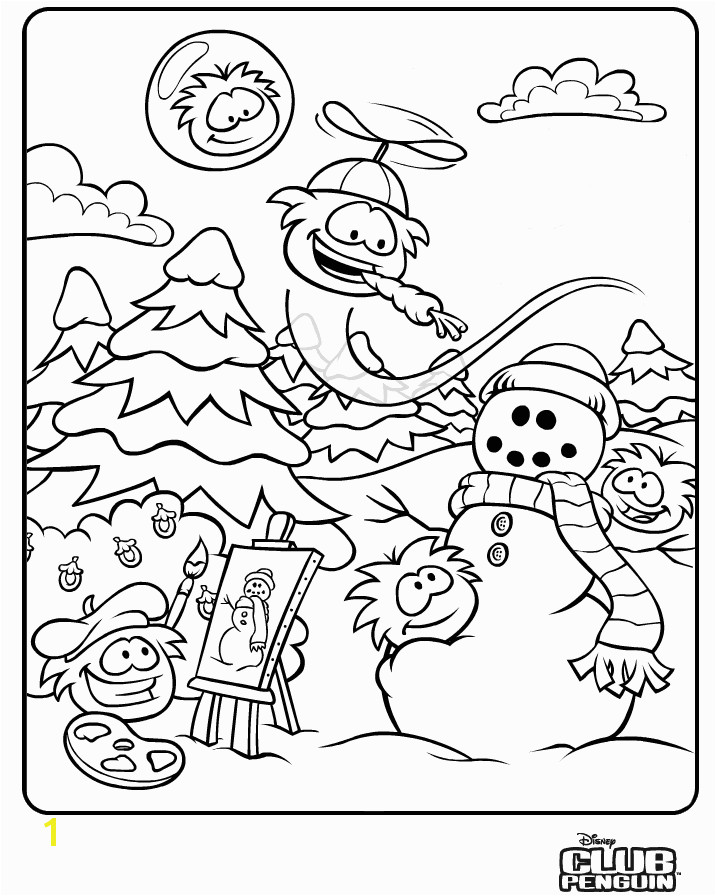 Club Penguin Coloring Pages To And Print For Free