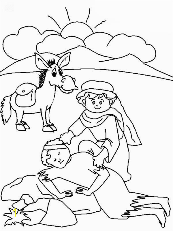 Good Samaritan Drawing Coloring Page NetArt