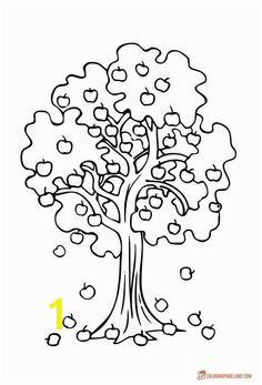 Coloring Page Of An Apple Tree 52 Best Trees Coloring Sheets Images