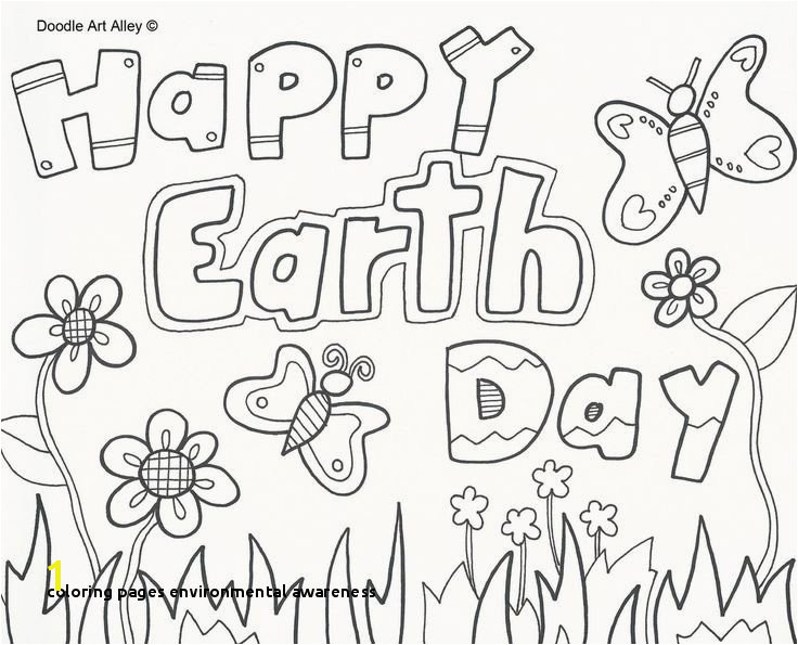Coloring Pages Environmental Awareness Lovely Earth Day Coloring