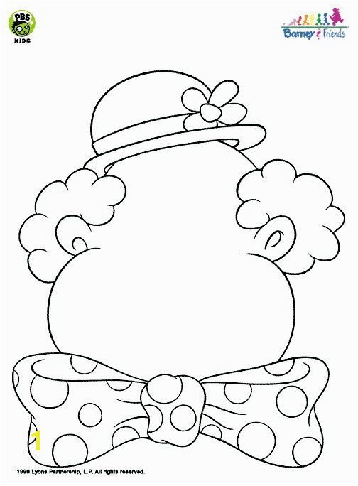 Coloring Pages Face Parts Circus Clown Face Printable Circus Party theme