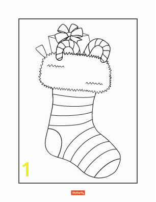 christmas stocking coloring pages