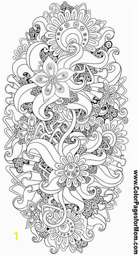 Flower Abstract Doodle Zentangle ZenDoodle Paisley Coloring pages colouring adult detailed advanced printable Kleuren voor volwassenen