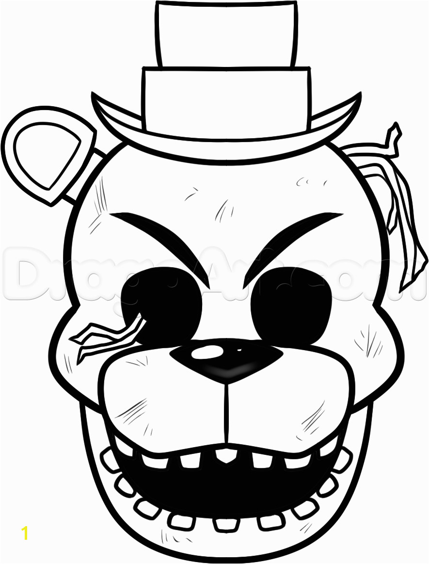 Freddy Coloring Pages Golden Sketch Coloring Page