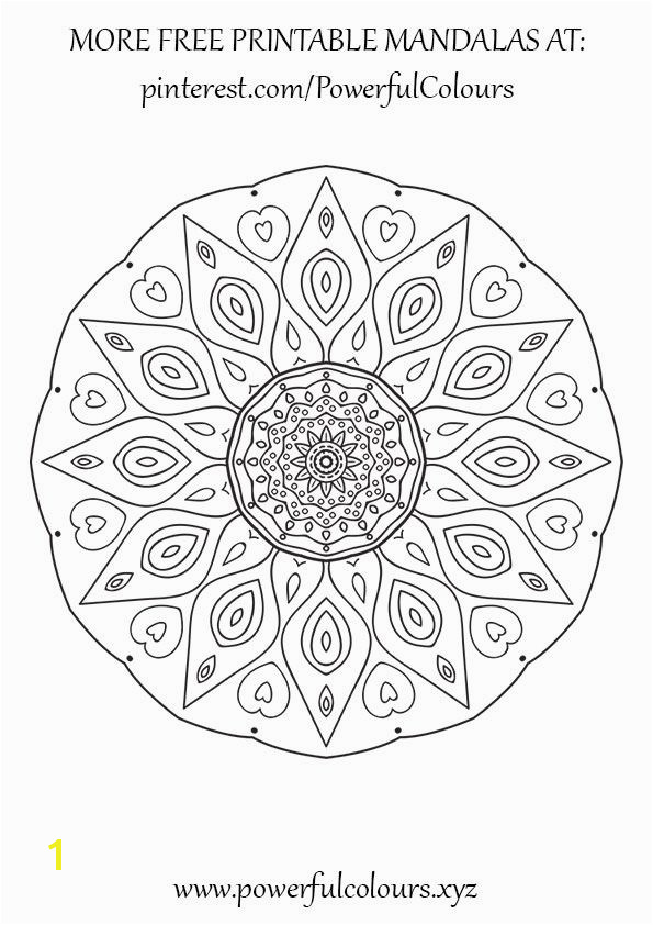 12 FREE Intermediate Mandala coloring pages for adults Alleviate the stress and anxiety with colour therapy Powerful Colours