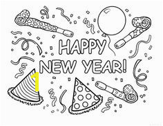 Coloring pages Bullet Journal Anniversaire New Year Coloring Pages New Year s Eve Crafts