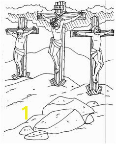Jesus on the cross Bible Coloring Pages lesson 7 God s Promises by Sarah Michael