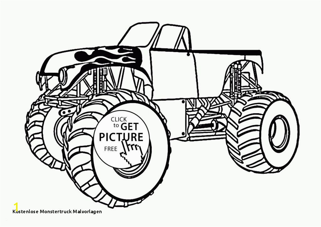 Kostenlose Monstertruck Malvorlagen Leichte Malvorlagen Frisch Monster Truck with An Open top Coloring