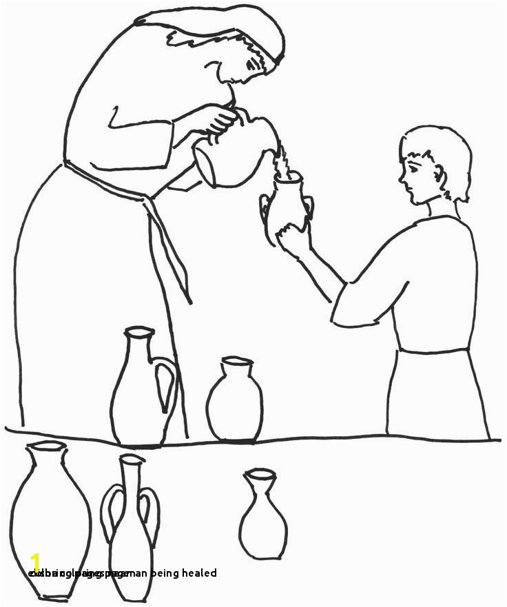 Coloring Pages Naaman Being Healed 25 Elisha Coloring Page