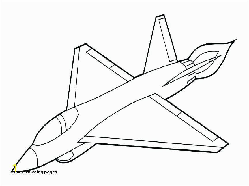 24 Plane Coloring Pages