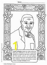 George Washington Carver – Coloring Page Black History Arts & Crafts Printable Grades