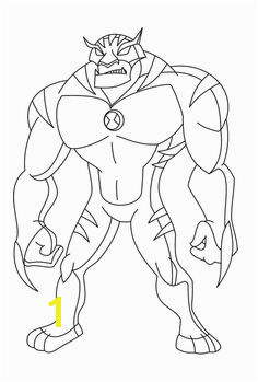 Rath Alien Change Ben Ten Coloring Page