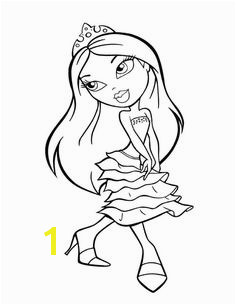 Princess Bratz coloring page Free Printable Coloring Pages Free Coloring Pages Kids Coloring