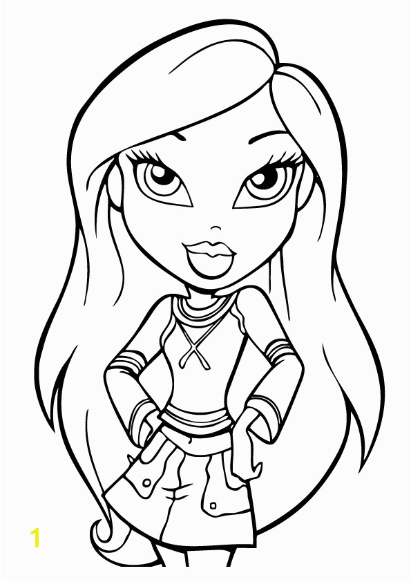 Coloring Pages Of Bratz Cloe Bratz Princess Coloring Pages Of Cloe Jade Yasmin and Sasha