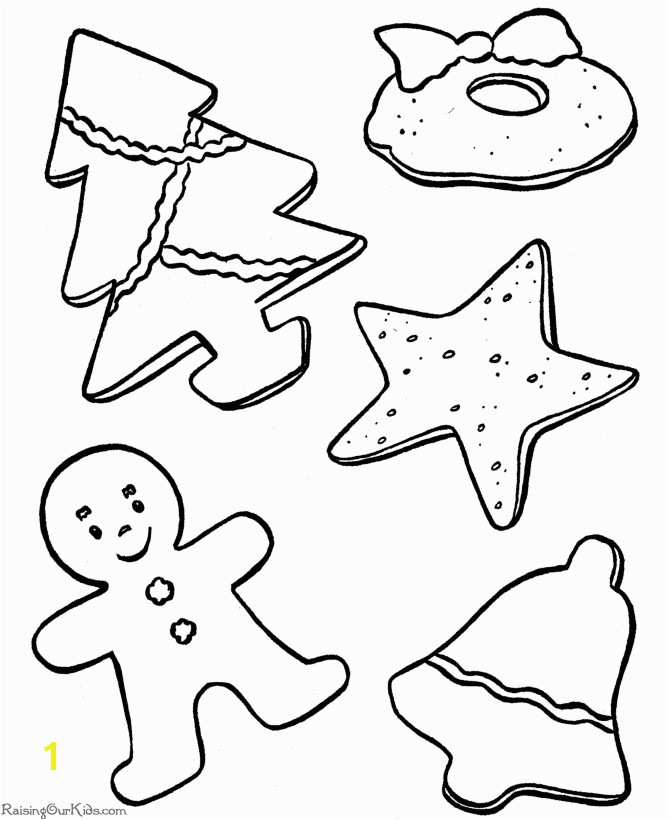 Free Printable Christmas Cookies Coloring