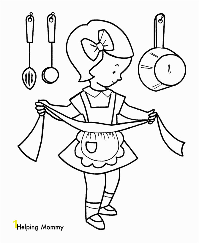 Making Christmas Cookies Coloring Page