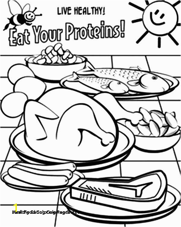 Junk Food Coloring Pages 23 Healthy Eating Coloring Sheets