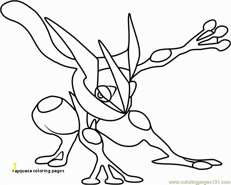 Rayquaza Coloring Pages Greninja Pokemon Coloring Page Pokemon Pinterest
