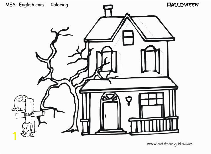 Coloring Pages Of Haunted Houses Free Halloween Coloring Pages for Kids