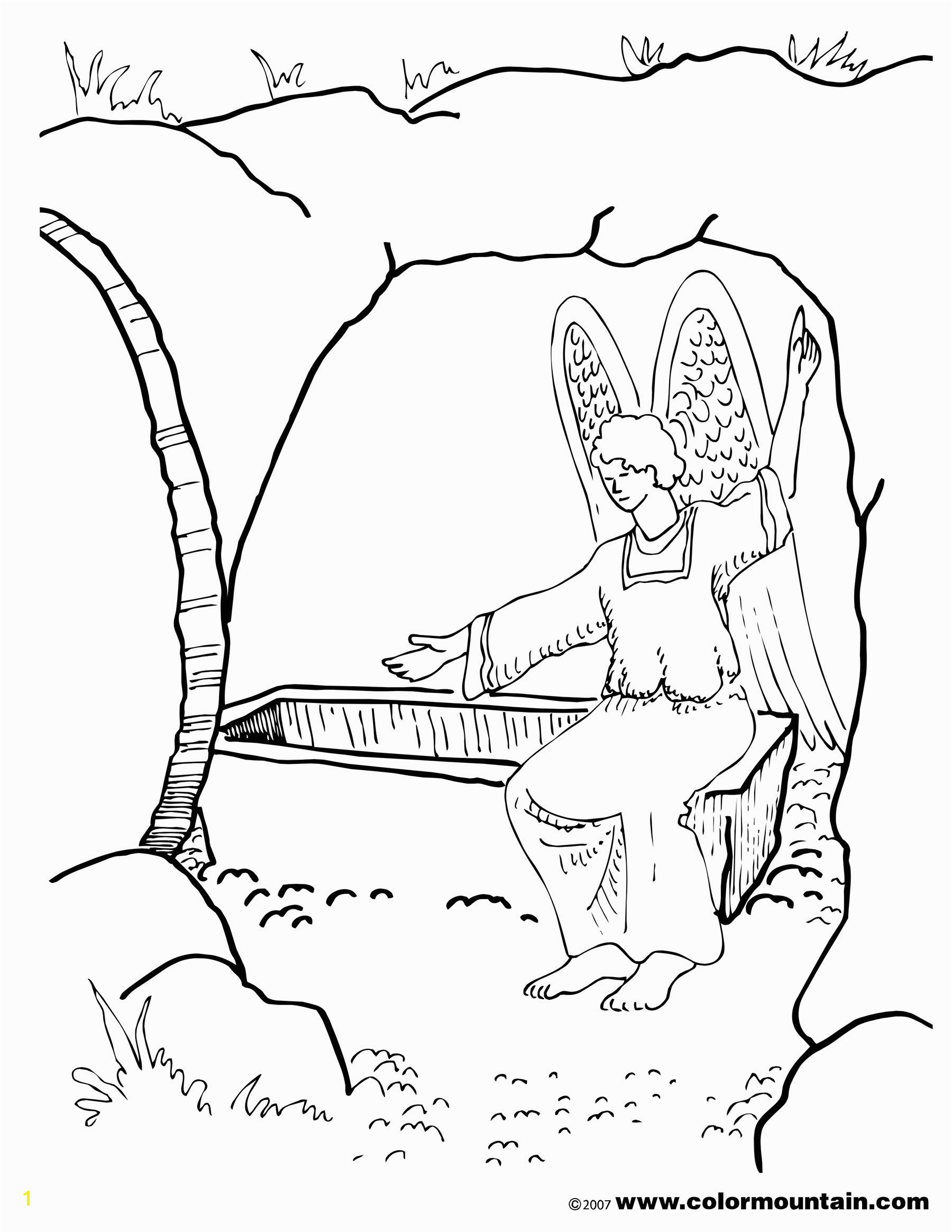 Coloring Pages Jesus Empty tomb Palm Sunday Coloring Pages Religious Best He is Risen Coloring