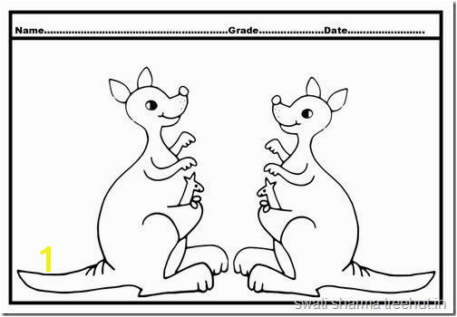 Kangaroo Coloring Page Kangaroo Coloring Pages 2 Coloring Pages