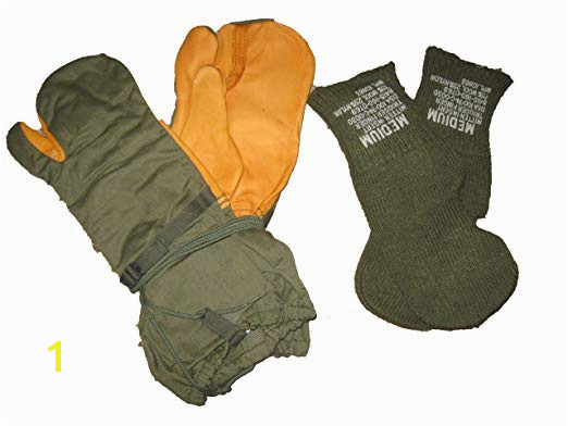 ficial US Military Surplus Army Winter Mittens Gloves Size