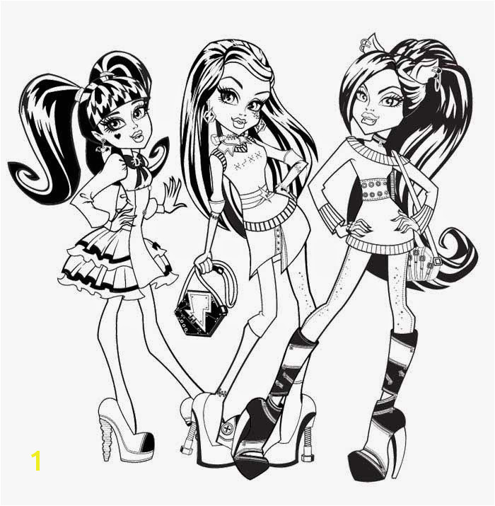 Monster High coloring pages coloringlminspector