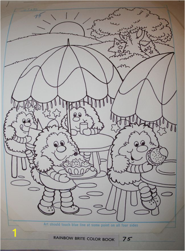 Sprites at Rainbow Cafe Coloring Book Page Layout Color Sheets Rainbow Brite Coloring Book