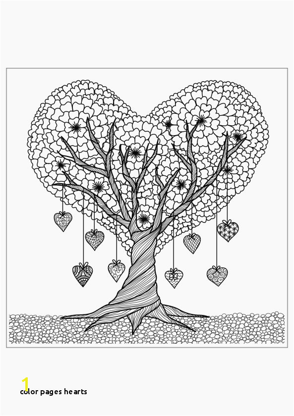 Coloring Pages Of Roses and Hearts Color Pages Hearts Coloring Pages Hearts with Roses Awesome Coloring