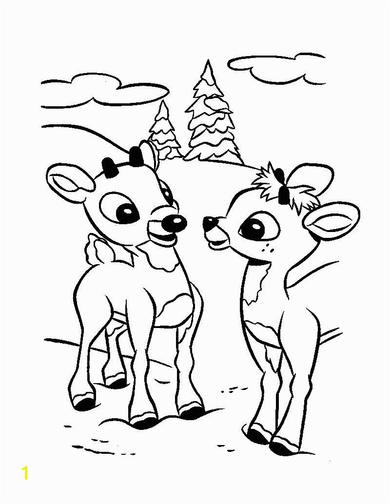 rudolph the red nosed reindeer coloring pictures christmas santa s reindeer coloring pages 12