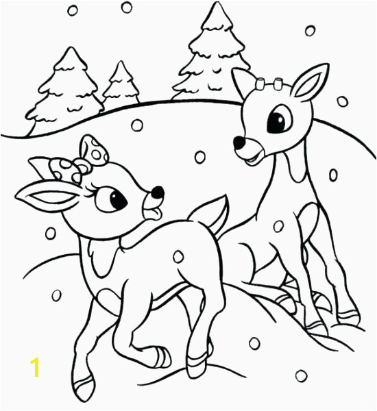 Cute Rudolph Coloring Pages New Santa and Rudolph Coloring Pages the Red Nosed Reindeer Claus