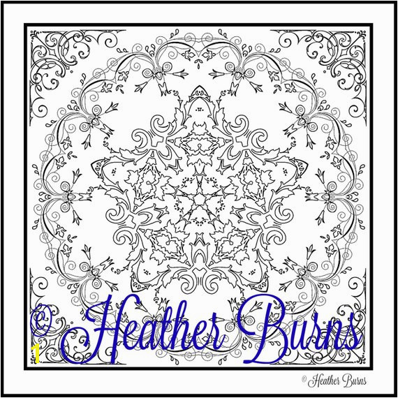 Coloring Page Star Mandala Adult Coloring Mandala Coloring Colouring Page Adult Colouring