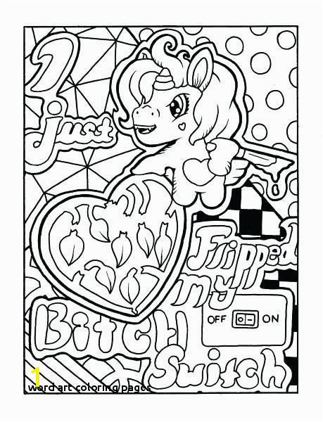 28 Word Art Coloring Pages