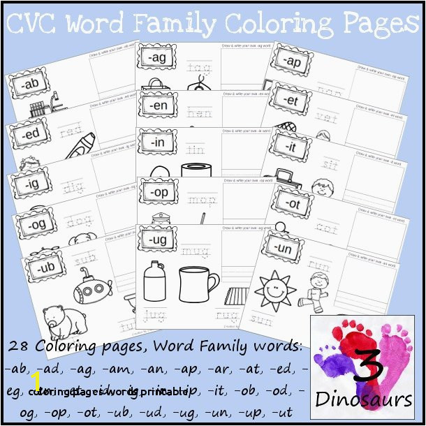 Coloring Pages Words Printable Word Family Coloring Pages Unique New Cvc Word Family Coloring Pages