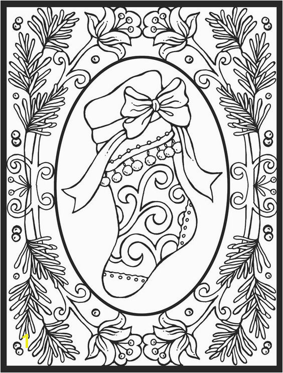 Complex Christmas Coloring Pages