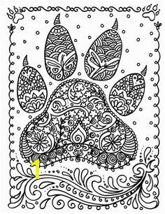INSTANT Download Dog Paw Print You be the Artist by ChubbyMermaid Animal Coloring Pages Coloring