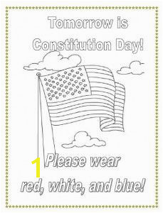 Wear red white and blue on Constitution Day Get a free coloring page for students plus ideas for Constitution Day