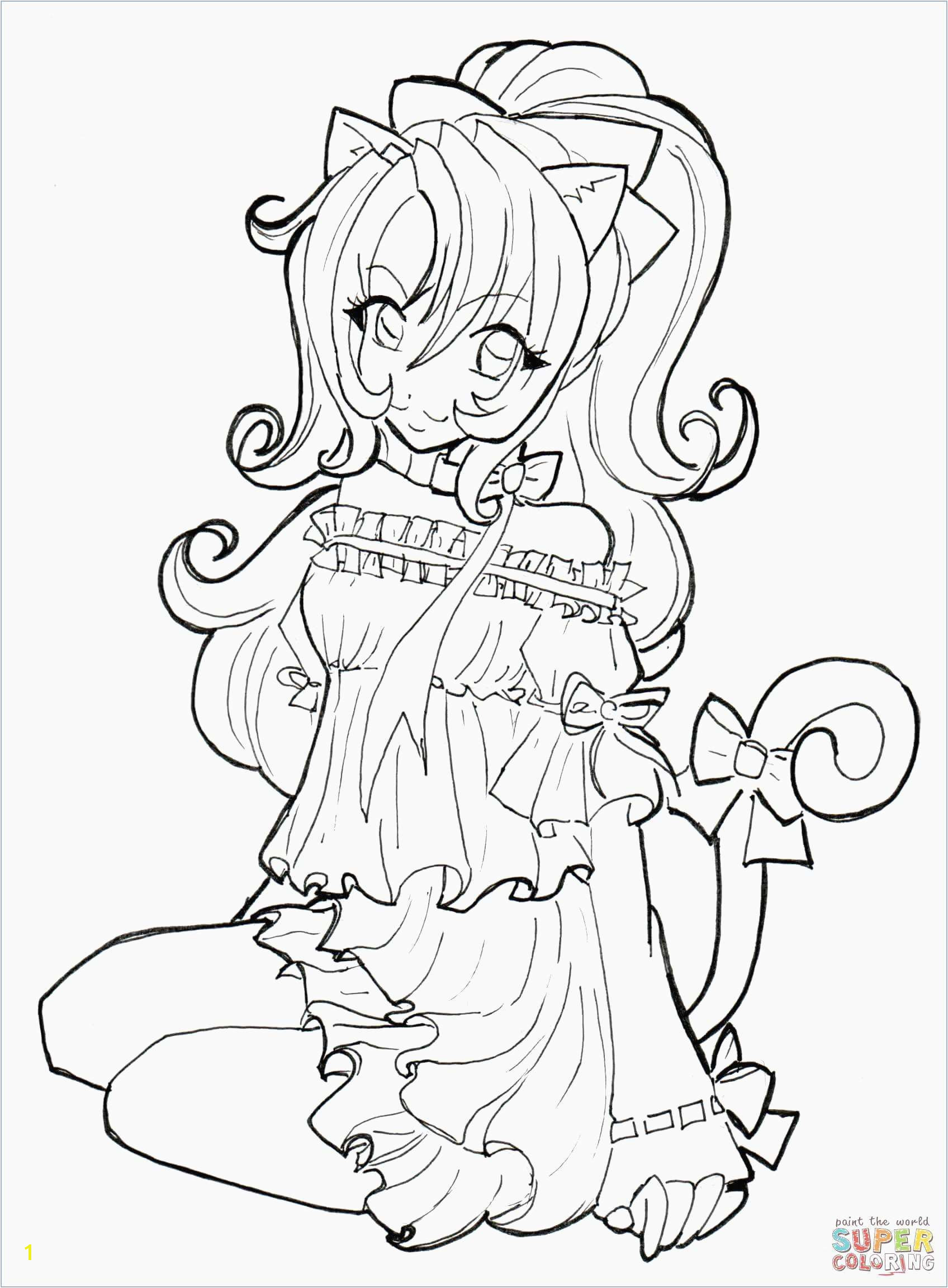 Cute Coloring Pages Fresh Cute Anime Chibi Girl Coloring Pages Best Witch Coloring Page Cute