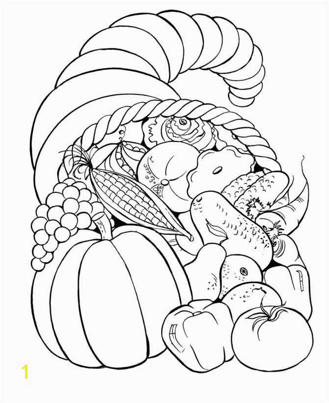 Cornucopia Basket Coloring Page Free Printable Fall Coloring Pages for Kids Crafts